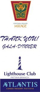Thank You Gala Dinner Lighthouse Club Charity Pattaya Event